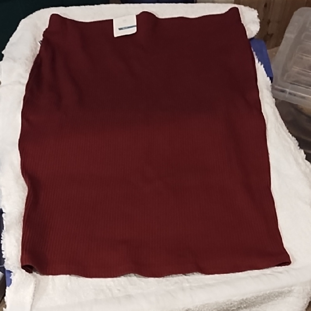 Old Navy Rich Red Midi Skirt